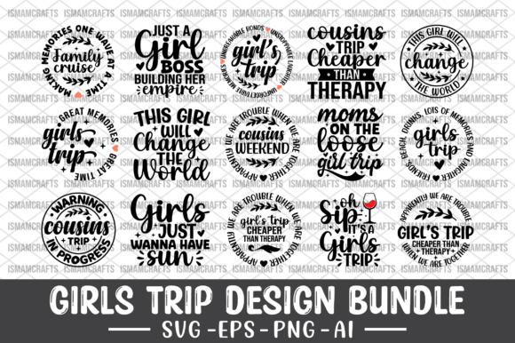Girls Trip Design Bundle SVG