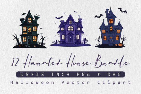 Halloween Haunted House SVG Bundle