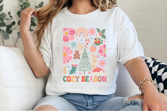 Retro Boho Christmas SVG - Cozy Season