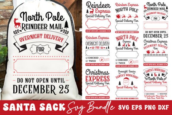 Santa Sack SVG Bundle Review